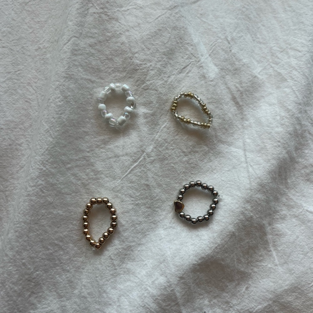 Pack of Beaded Rings!
